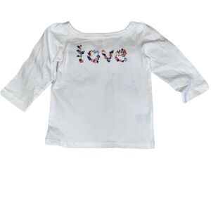 Janie & Jack Long Sleeve love Shirt NWT